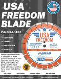 14" x .125" USA Freedom Concrete Cutting Blade