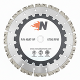9" Turbo-Segmented Economy Battery/Electric Saw Powered Blades (4" Thru 9")