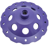 7" x 5/8-11", CWVP-7PTH, Premium Purple Cup Wheel