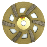7" X 7/8-5/8 6 SEG 18 GRIT SOFT BOND TORNADO DIAMOND CUP WHEEL - Diamond Blade Supply
