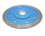 4" THIN TURBO BLADE W/REINFORCED CORE FOR PORCELAIN, DEKTON, GRANITE, STONE - Diamond Blade Supply