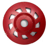 5" X 18 SEG X 18 GRIT T1 TWISTER DIAMOND CUP WHEEL - Diamond Blade Supply