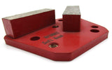 16 G DOUBLE SQUARE 3 HOLE (SOFT) GRINDING PLATE - Diamond Blade Supply