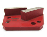 16 G DOUBLE SQUARE 3 HOLE (SOFT) GRINDING TRAPEZOID/METAL BOND - Diamond Blade Supply
