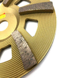 7" X 7/8-5/8 6 SEG 18 GRIT SOFT BOND TORNADO DIAMOND CUP WHEEL - Diamond Blade Supply
