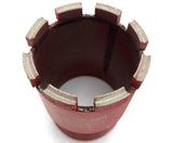 2-1/4" THREADED DIAMOND CORE BIT CROWN - Diamond Blade Supply