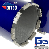 6"x14"x1-1/4"-7THD DITEQ DRY CONCRETE CORE BIT C-42AXG3WD - Diamond Blade Supply