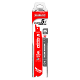 6 in. Bi-Metal Recip Blade for Medium Metal Cutting (3/32 in. to 5/16 in.) (25-Pack)