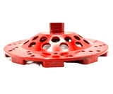(Bulk Pack) 7" Premium Red Teardrop 18/20-Grit Super Aggressor™ Cup Grinding Wheel for Concrete - Diamond Blade Supply