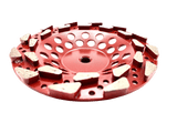 (Bulk Pack) 7" Premium Red Teardrop 18/20-Grit Super Aggressor™ Cup Grinding Wheel for Concrete - Diamond Blade Supply